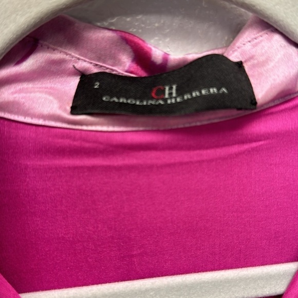 Carolina Herrera Azalea Organza Shirt Dress without GREEN TIE - Picture 10 of 11